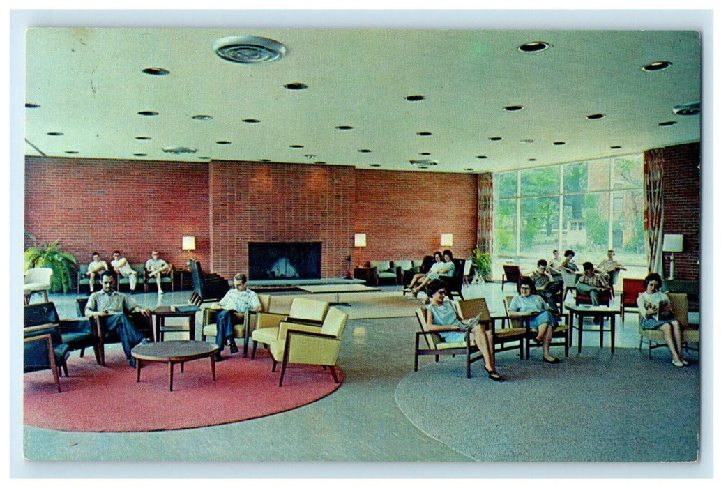 Berea KY, William Jesse Baird Room Interior Memorial Building College Postcard