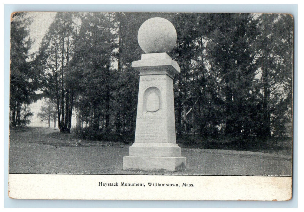c1900s Haystack Monument Williamstown Massachusetts MA PMC Postcard