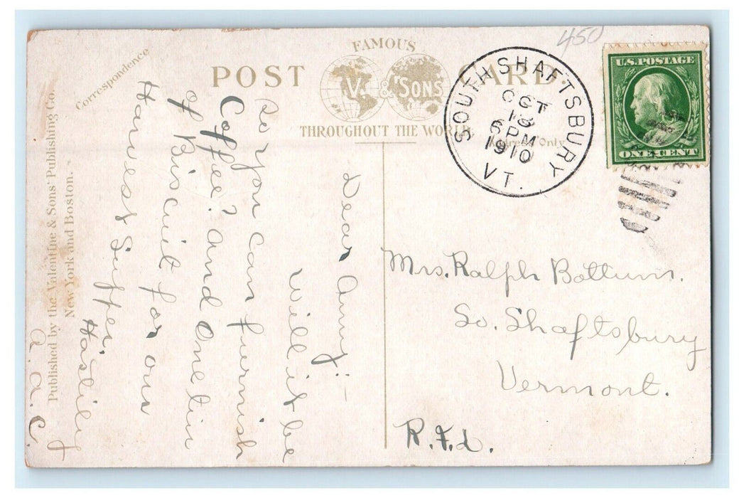 1910 The Works Railroad Train Proctor Vermont VT Posted Antique Postcard