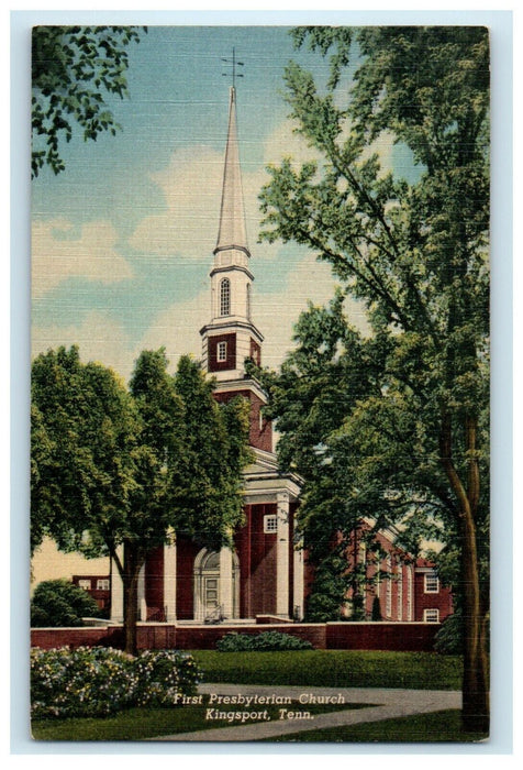 1955 First Presbyterian Church Kingston Tennessee TN Posted Vintage Postcard