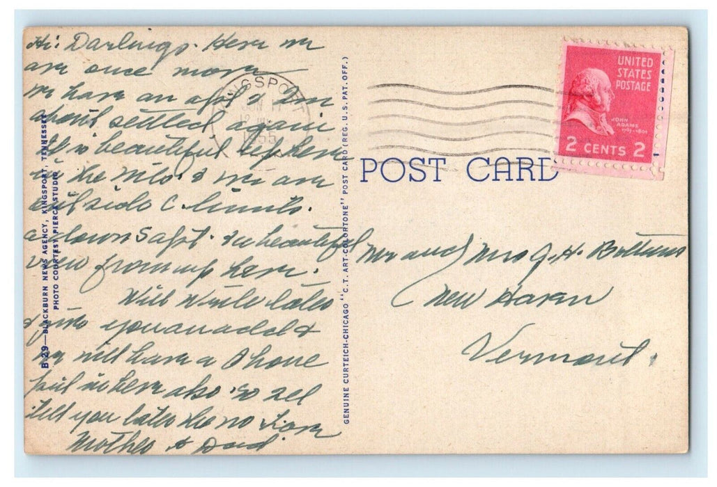 1955 First Presbyterian Church Kingston Tennessee TN Posted Vintage Postcard