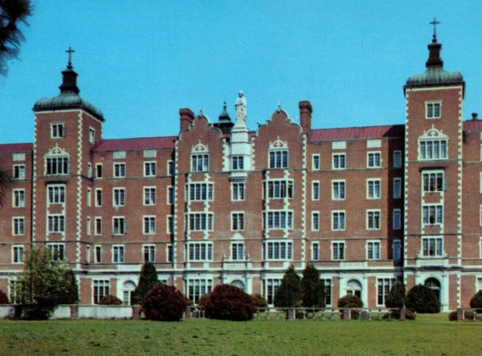 c1950's St. Joseph Pines Hospital Building South Pines North Carolina Postcard