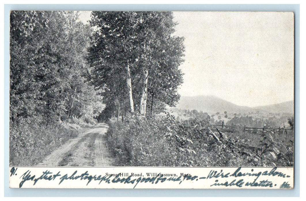 1909 Stone Hill Road, Williamstown Massachusetts MA Posted PMC Postcard