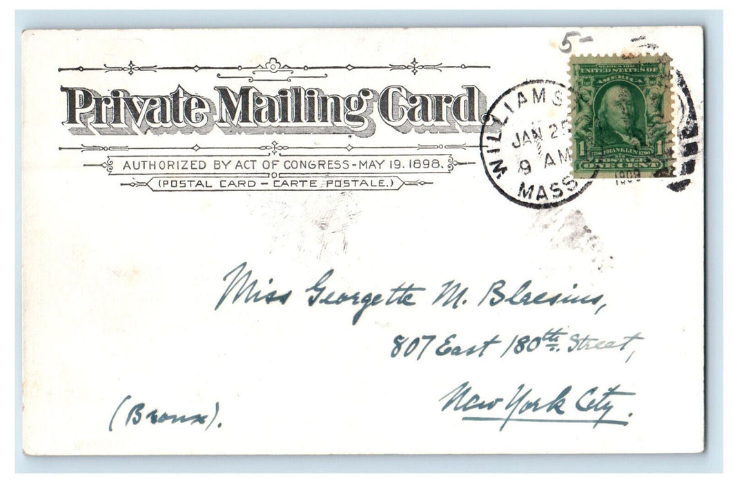1909 Stone Hill Road, Williamstown Massachusetts MA Posted PMC Postcard
