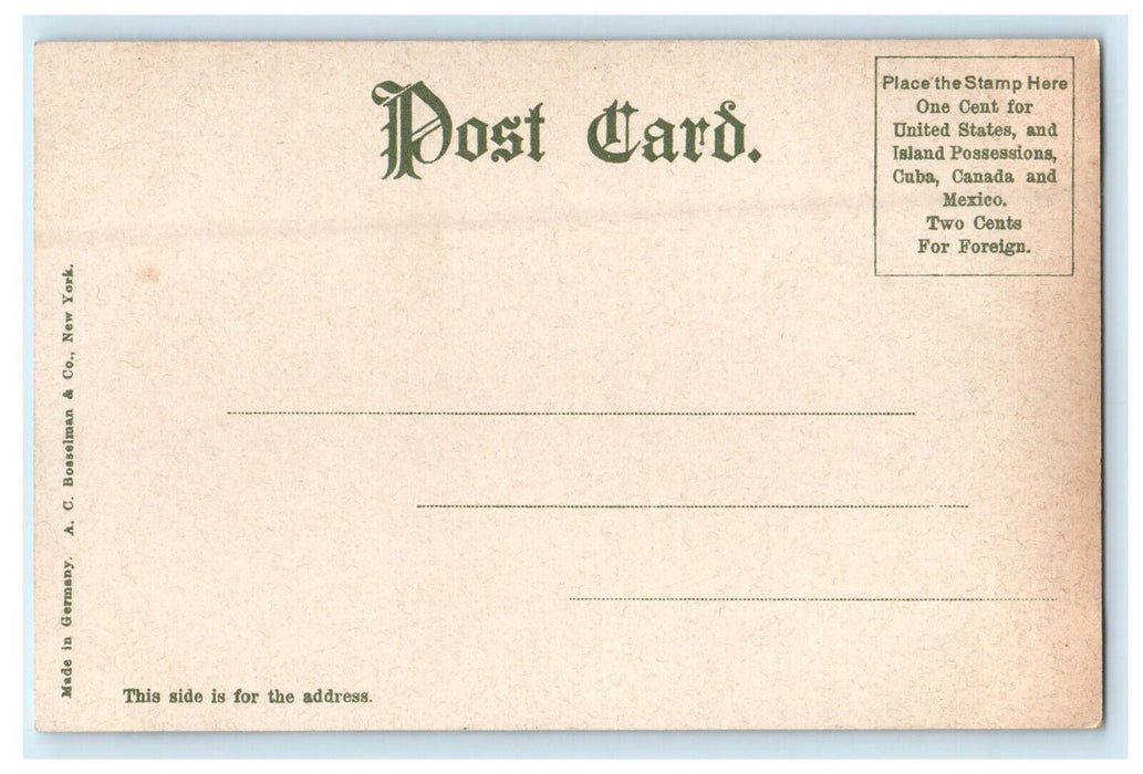 c1905s New Railroad Station, Bridgeport Connecticut CT Antique Unposted Postcard