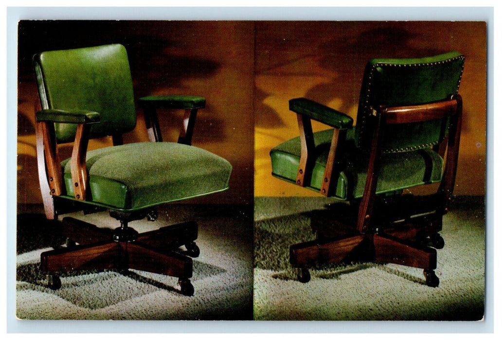 New Yok NY, Mur-Mill Fine Furniture Fine Posture Chair Advertising Postcard