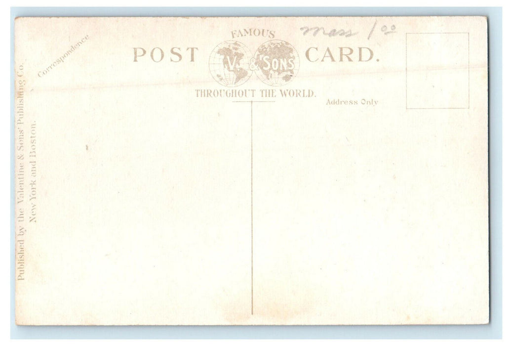 c1910s Mechanics Pond, Attleboro Massachusetts MA Antique Postcard