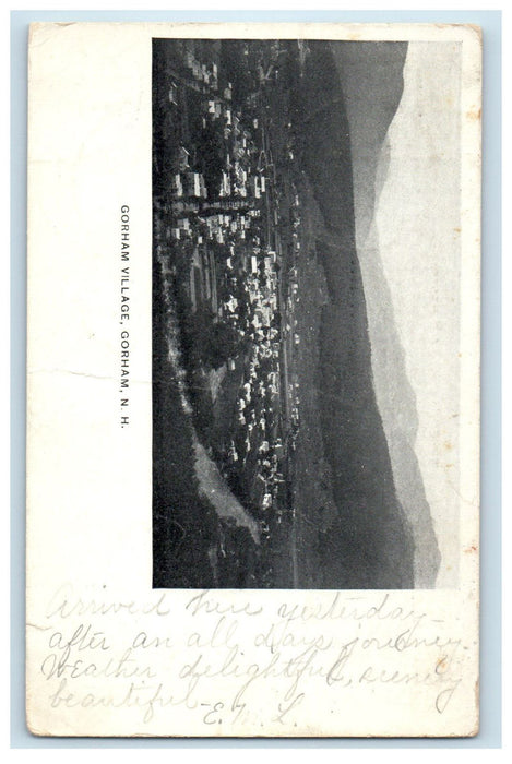 1904 Gorham Village, Gorham New Hampshire NH Posted Antique PMC Postcard