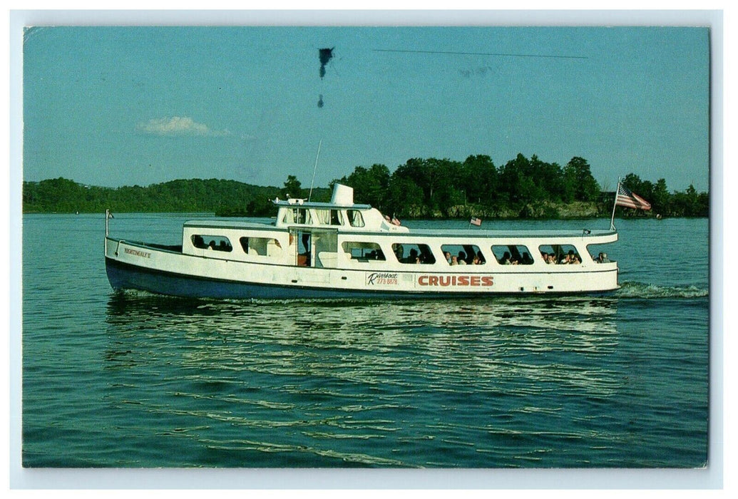 1986 Nightingale II Riverboat Cruises Mohawk River Crescent New York NY Postcard
