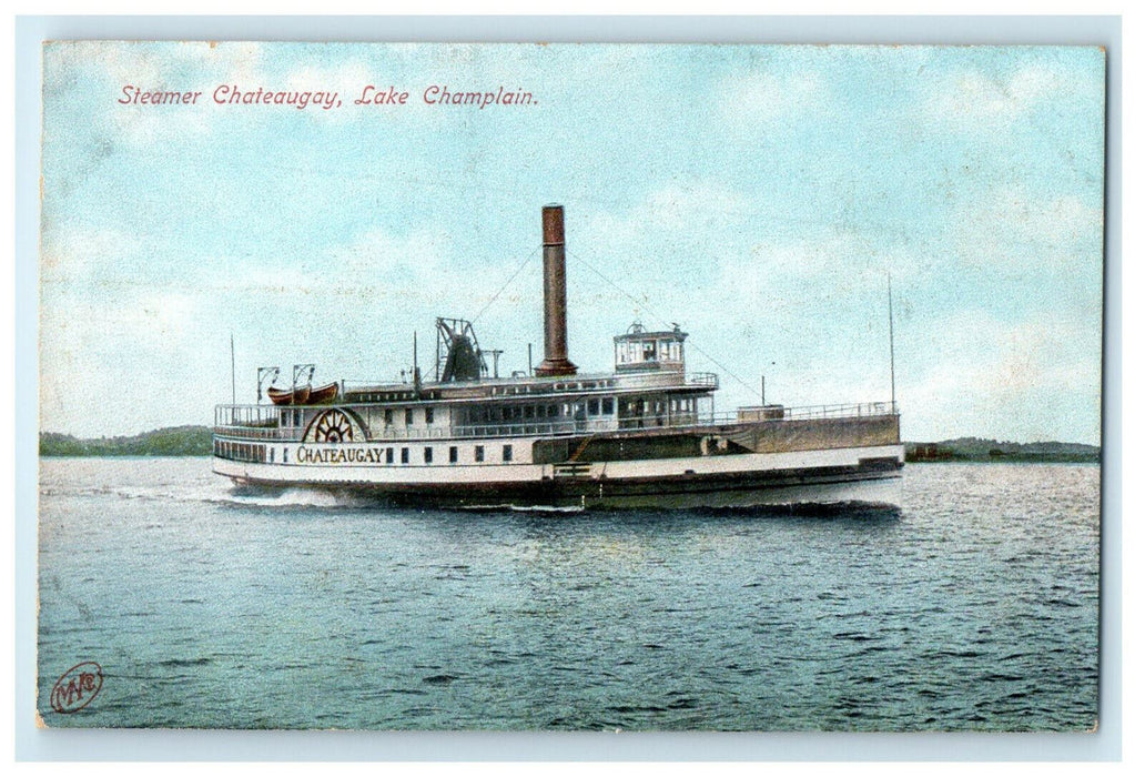 c1910s Chateaugay Steamboat Lake Champlain New York NY Unposted Postcard