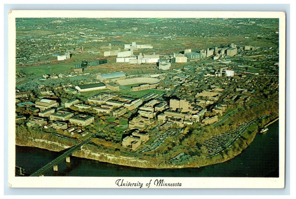 1963 Aerial View Of Campus University Of Minnesota MN Vintage Postcard