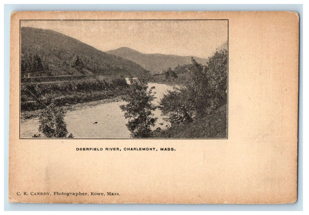 c1900s Deerfield River, Charlemont Massachusetts MA PMC Unposted Postcard