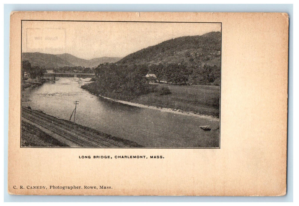 c1900s Long Bridge, Charlemont Massachusetts MA PMC Unposted Postcard