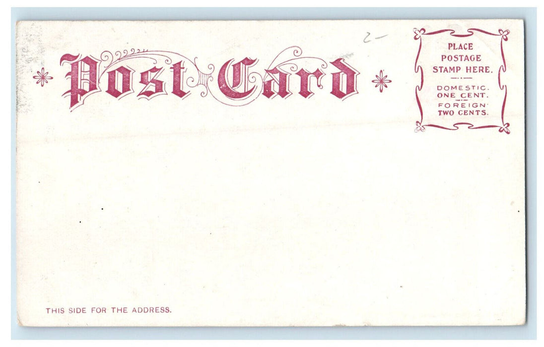 1907 Franklin High School Building Franklin Massachusetts MA Postcard
