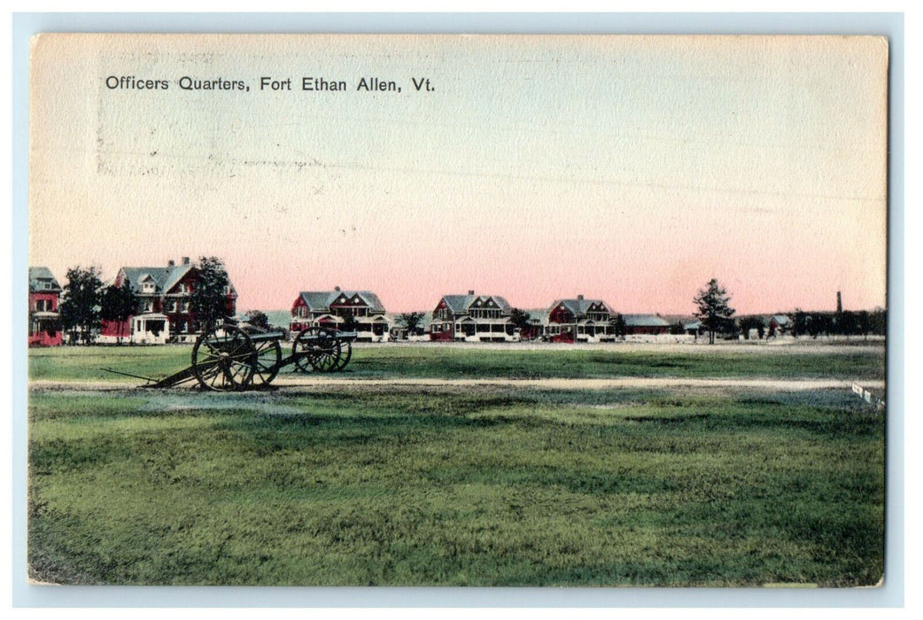 1907 Officers Quarters, Fort Ethan Allen, Vermont VT Ann Arbor MI Postcard