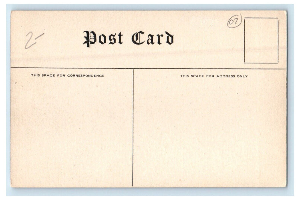 1915 View Of Ford City Bridge River Boat Scene Unposted Antique Postcard