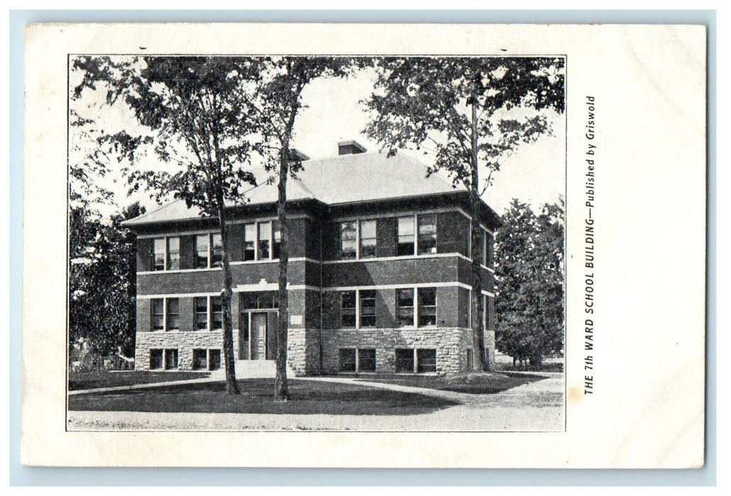 c1900s The 7th Ward School Building Unposted PMC Antique Postcard