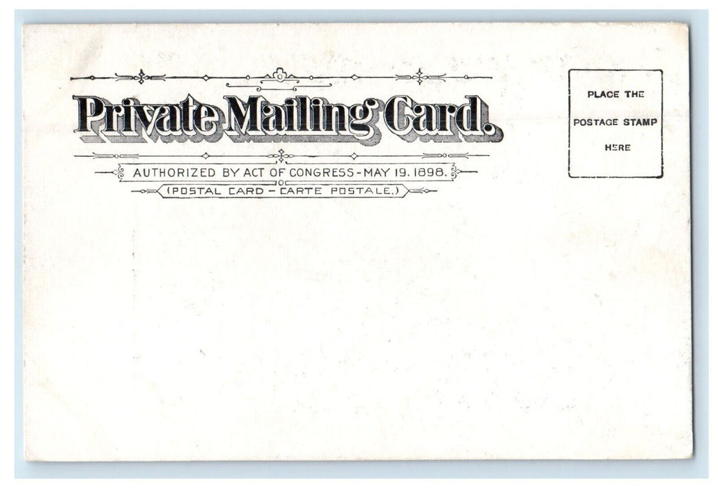 c1900s The 7th Ward School Building Unposted PMC Antique Postcard