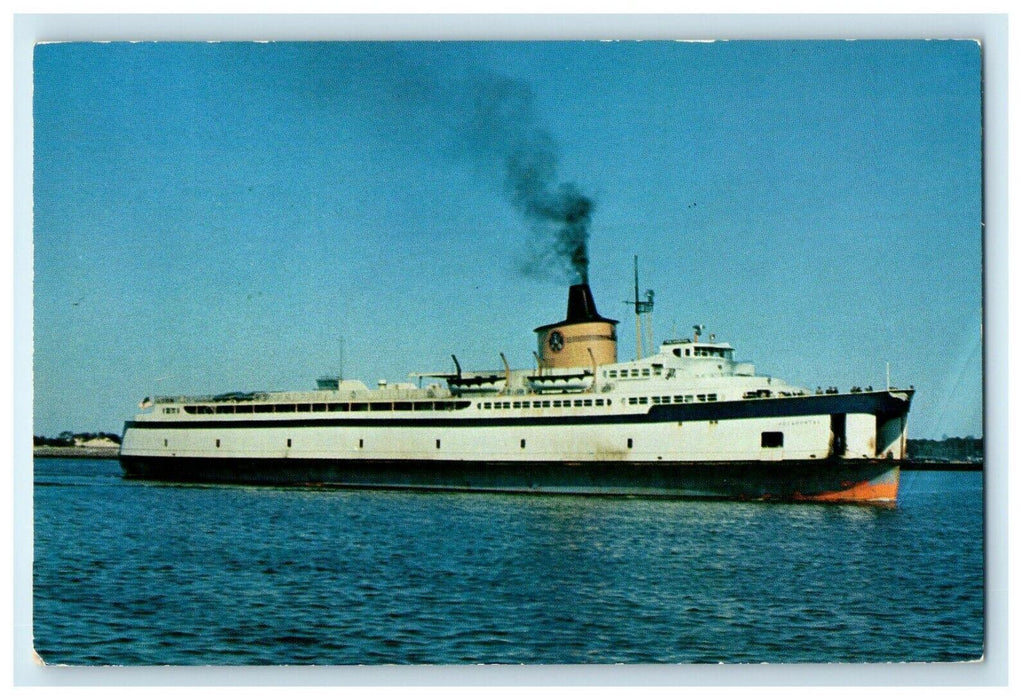 c1940's The Ferry Pocahontas Steamer Ship Vessel Norfolk Virginia VA Postcard