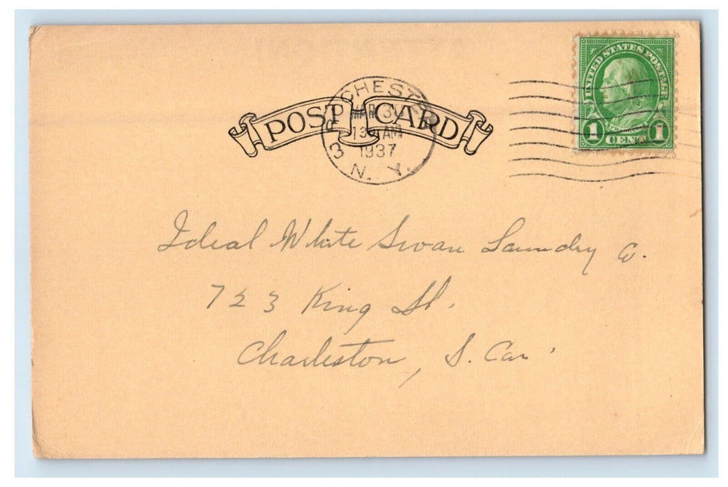 1937 Action Button Sale High Grade Seconds Rochester NY Advertising Postcard
