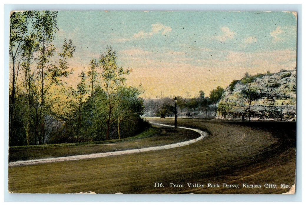 1911 Penn Valley Park Drive, Kansas City Missouri MO Posted Postcard