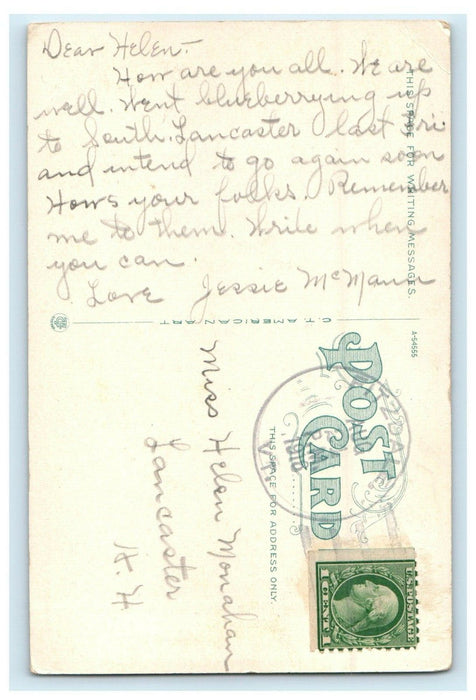 1916 Fairbanks Museum St. Johnsbury Vermont VT Posted Antique Postcard