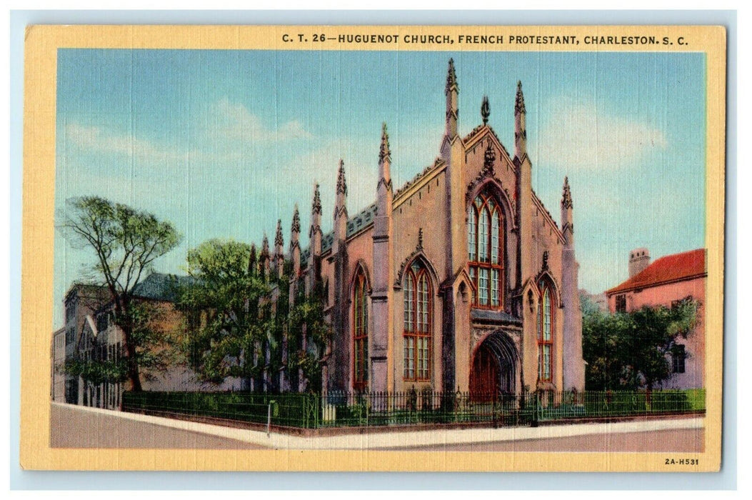 Huguenot Church French Protestant Charleston South Carolina SC Postcard