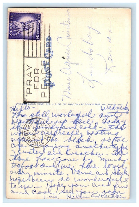 1960 Greetings From Sister Bay Wisconsin WI, Road And Trees Vintage Postcard
