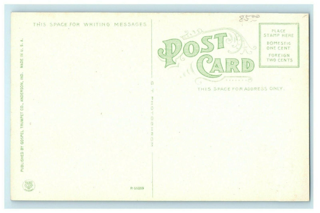 c1910 Anderson Indiana IN Printing Gospel Trumpet Company Advertising Postcard