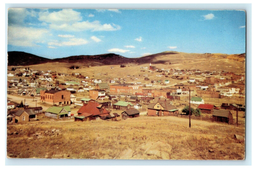 c1970's Bird's Eye View Cripple Creek Colorado CO Unposted Antique Postcard