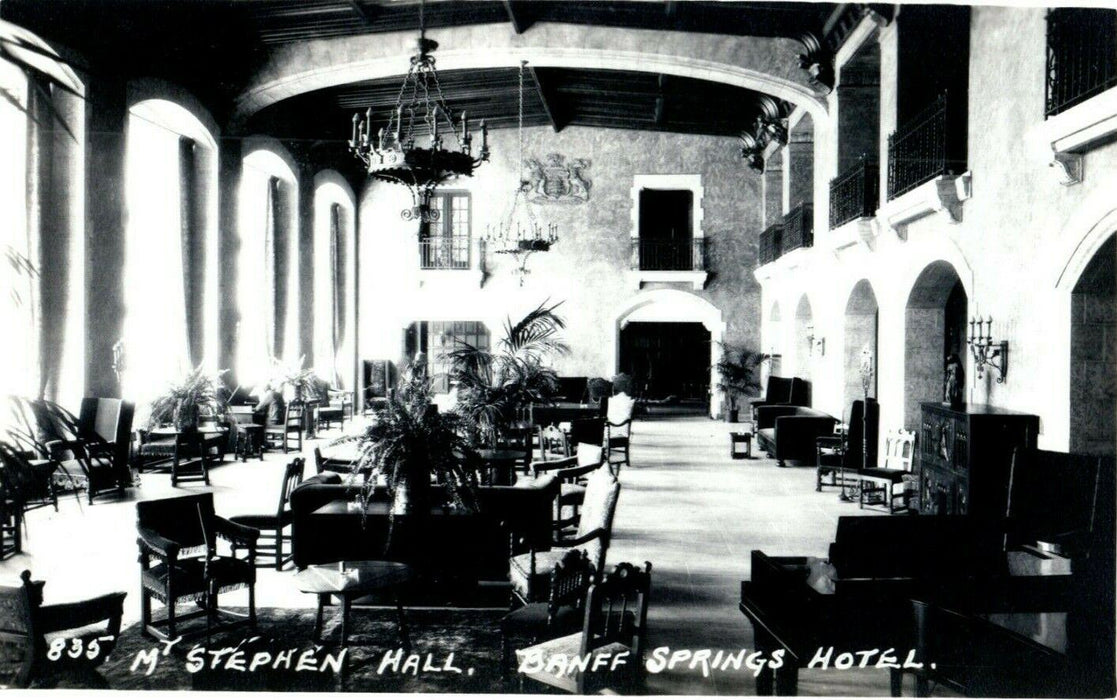Stephen Hall Banff Springs Hotel Canada RPPC Photo Postcard