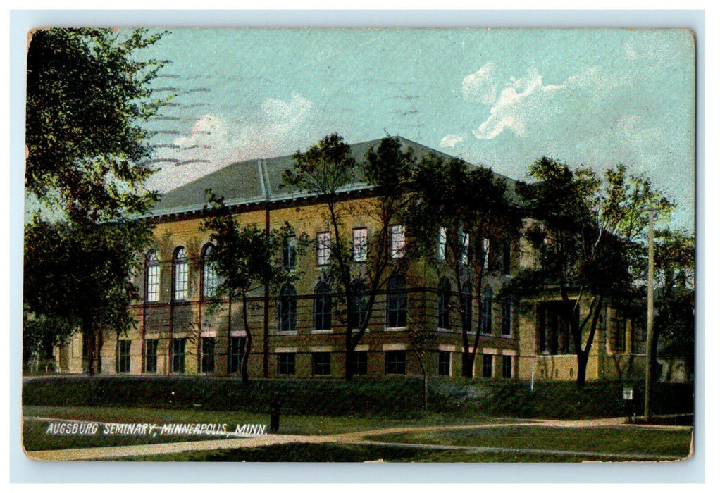 1910 Augsburg Seminary, Minneapolis, Minnesota MN Antique Posted Postcard