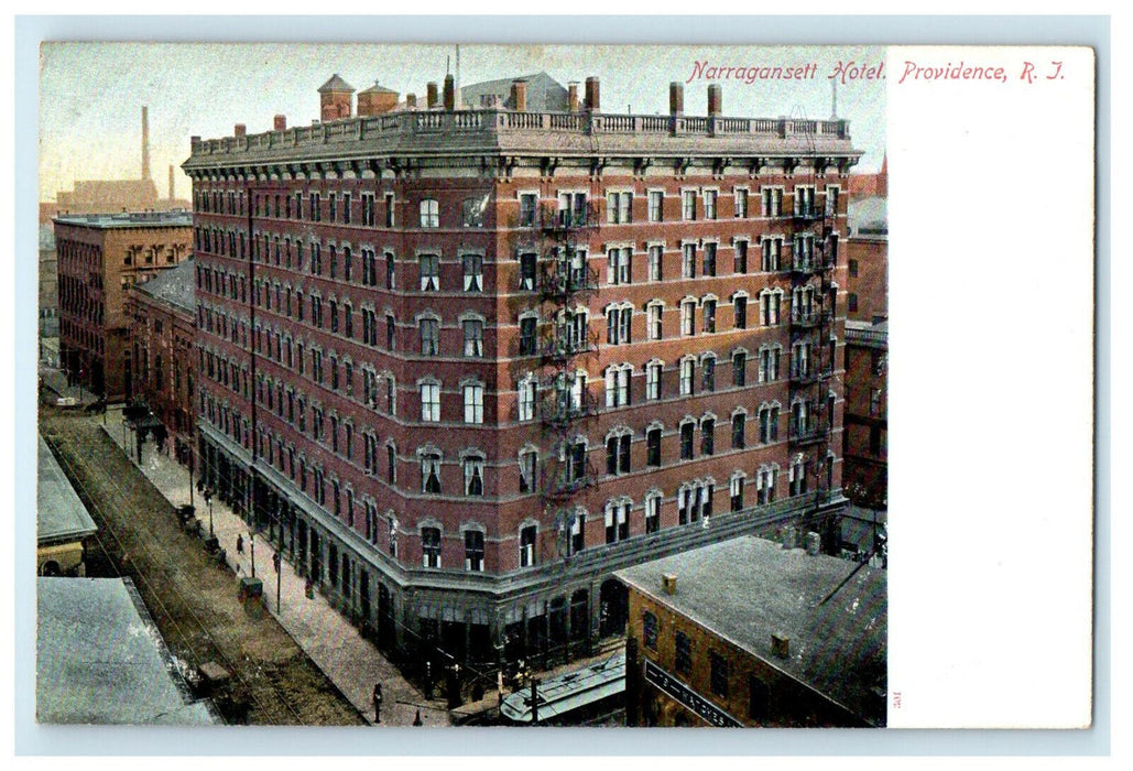 c1905s Narragansett Hotel, Providence Rhode Island RI Unposted Postcard