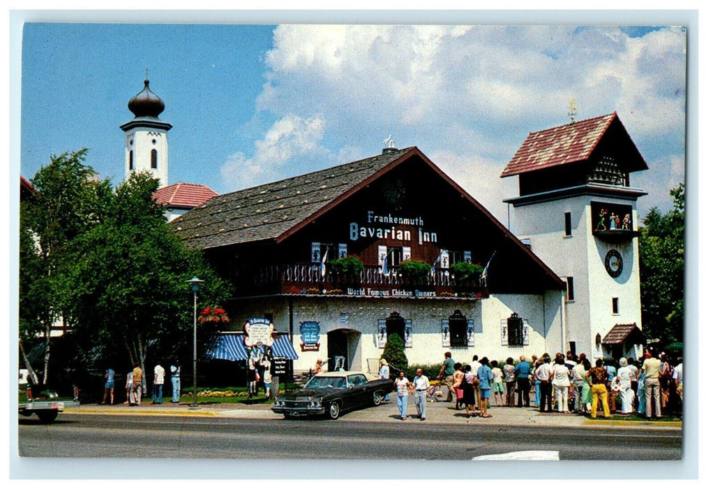 Frankenmuth Bavarian Inn Restaurant Glockenspiel Tower Michigan MI Postcard