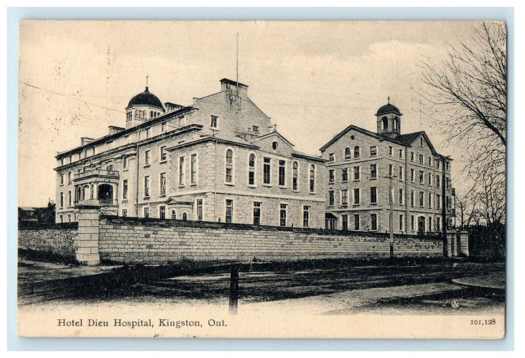 c1905 Hotel Dien Hospital Kingston Ontario Canada Antique Postcard