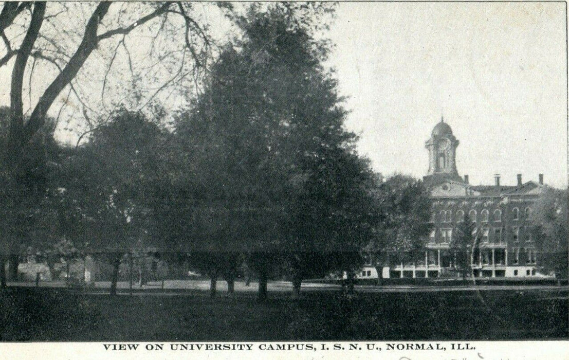 1905 University Campus ISNU Normal Illinois IL Posted Antique Postcard
