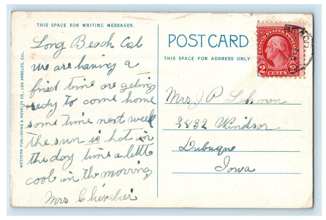 c1920s Residence of WM Wrigley Jr. Avalon Catalina Island CA Posted Postcard