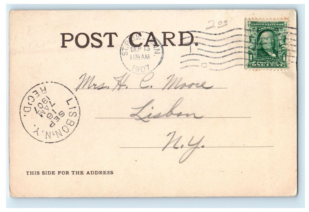 1910 Residence of Jas J. Hill, St. Paul Minnesota Posted Antique Postcard