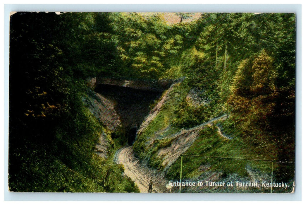 c1910s Entrance to Tunnel at Torrent, Kentucky KY Antique Unposted Postcard