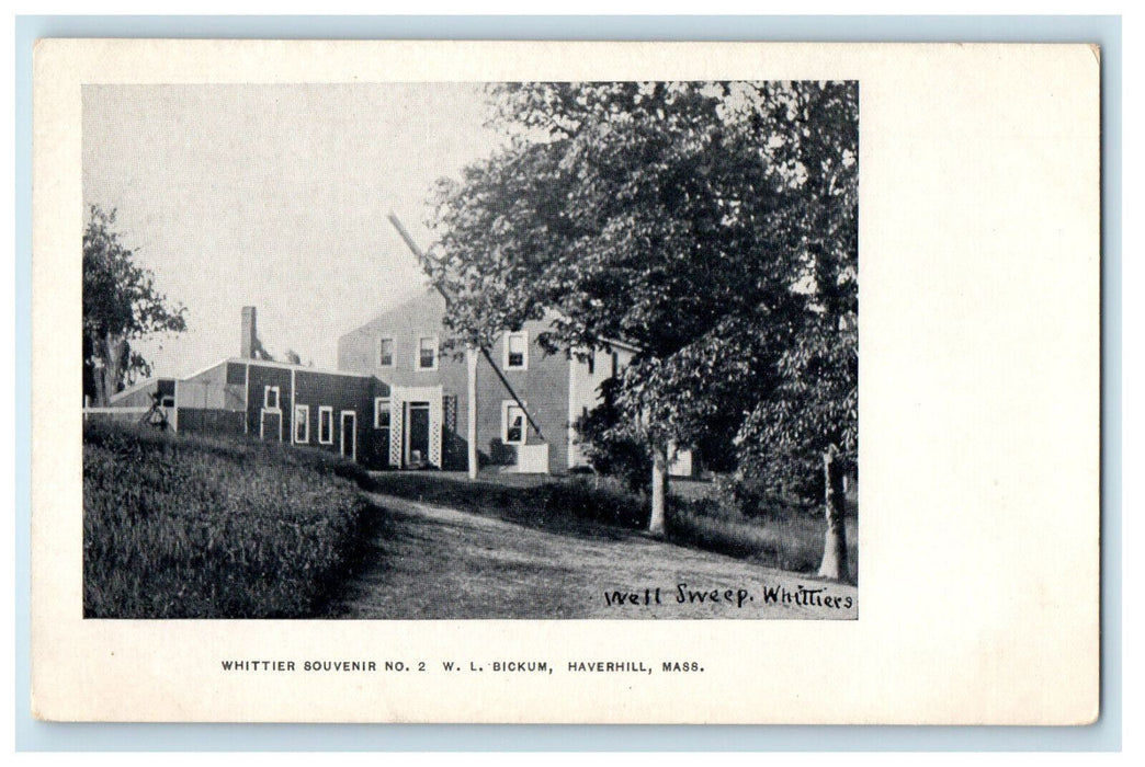 c1900s Well Sweep Whittier Souvenir No.1 Haverhill Massachusetts MA PMC Postcard