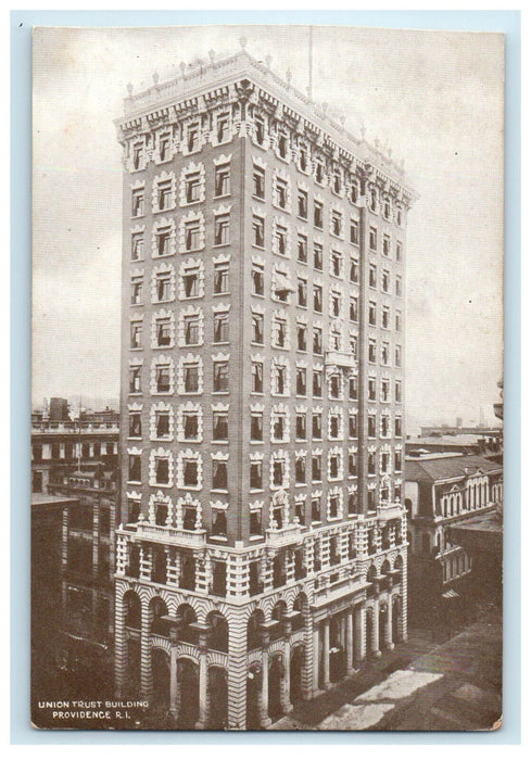 c1905s Union Trust Building, Providence Rhode Island RI Unposted Postcard