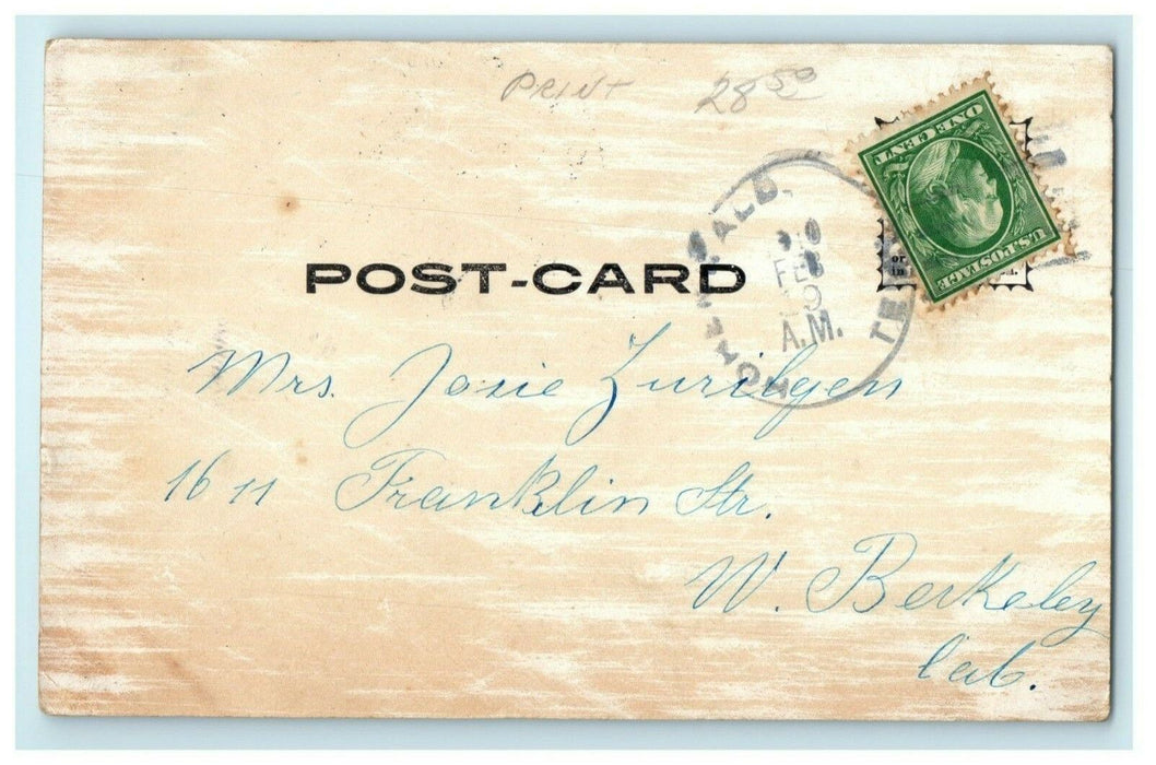 1910 Gruss Lincoln Free Press Nebraska NE Posted Antique Postcard