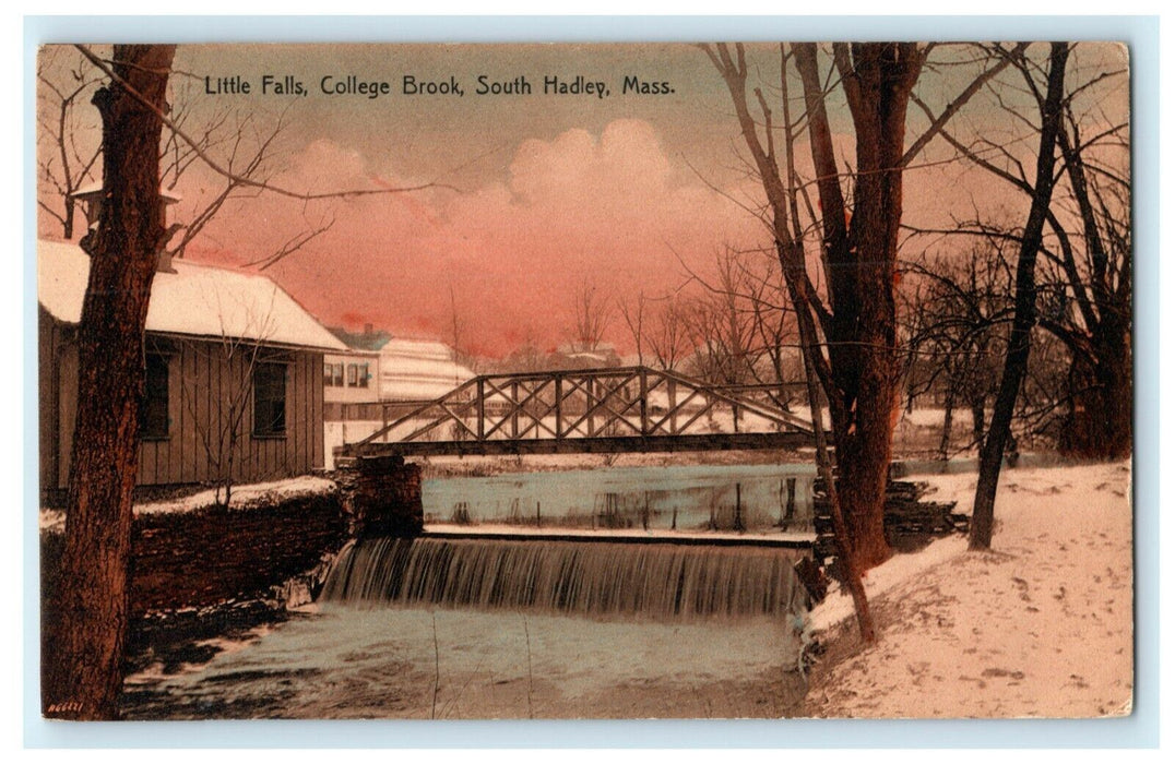 1919 Little Falls College Brook South Hadley Massachusetts MA Antique Postcard