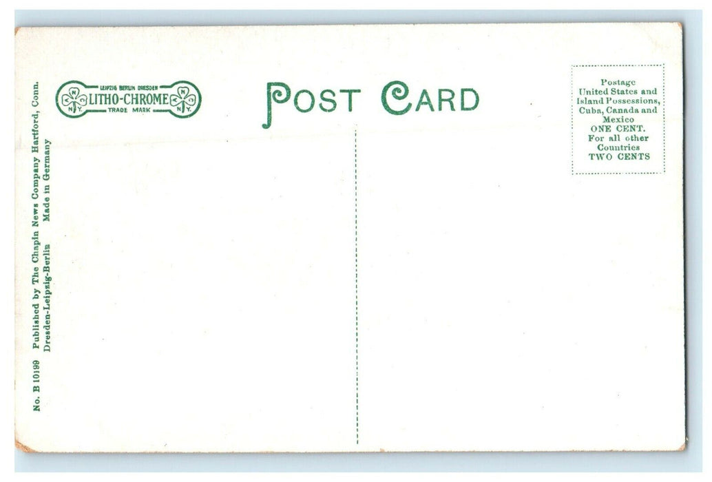 c1910 Main Street View Horse Carriage Torrington Connecticut CT Antique Postcard