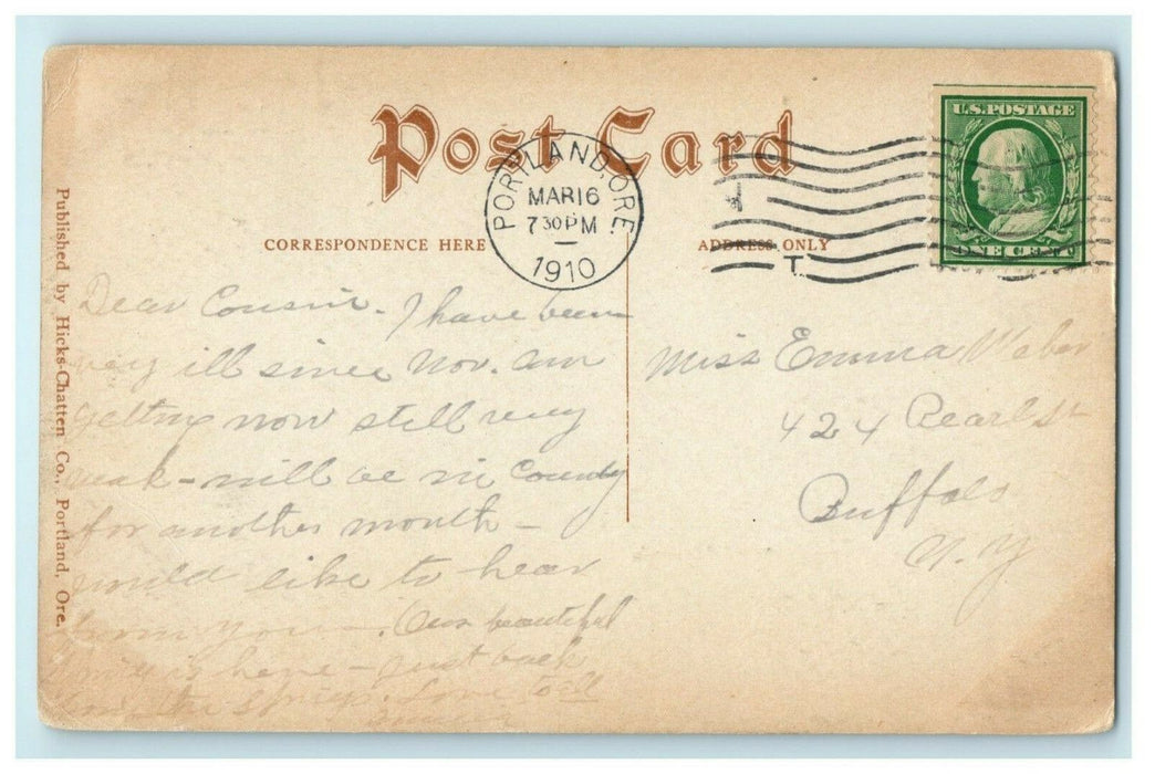 1910 Wind Mountain Shipherd's Springs Hotel Co. Carson Washington Postcard