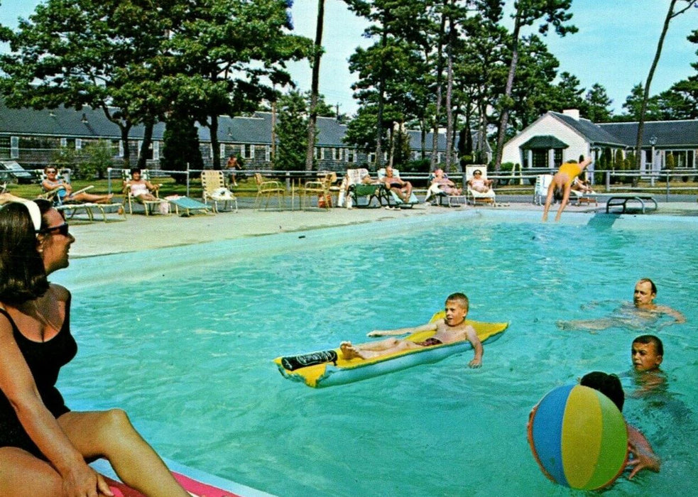 c1950's Top O' The Morn Motor Lodge Motel Hyannis Massachusetts MA Postcard