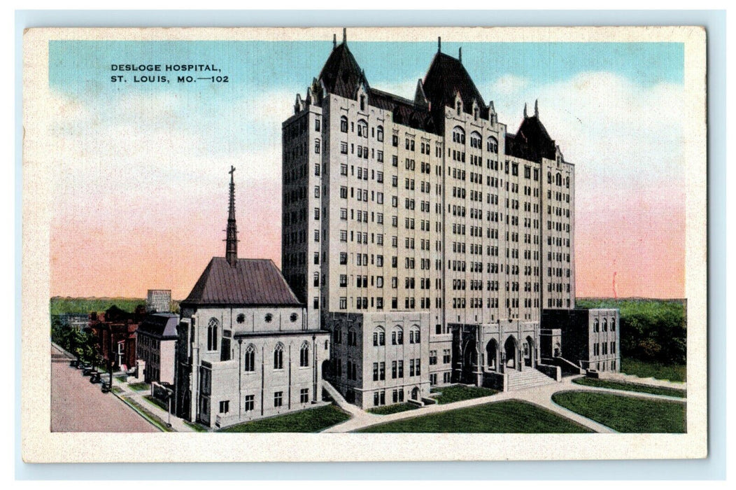 1943 Desloge Hospital St. Louis Missouri MO Posted Vintage Postcard