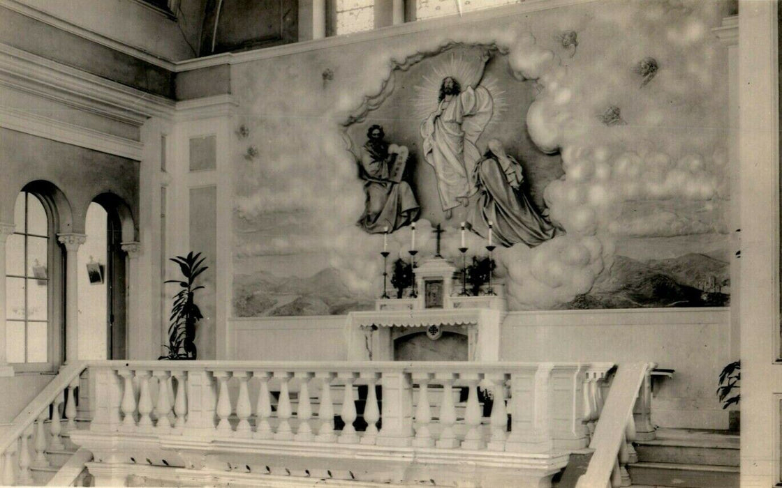 Altar of Transfiguration Franciscan Monastery Washington DC RPPC Photo Postcard