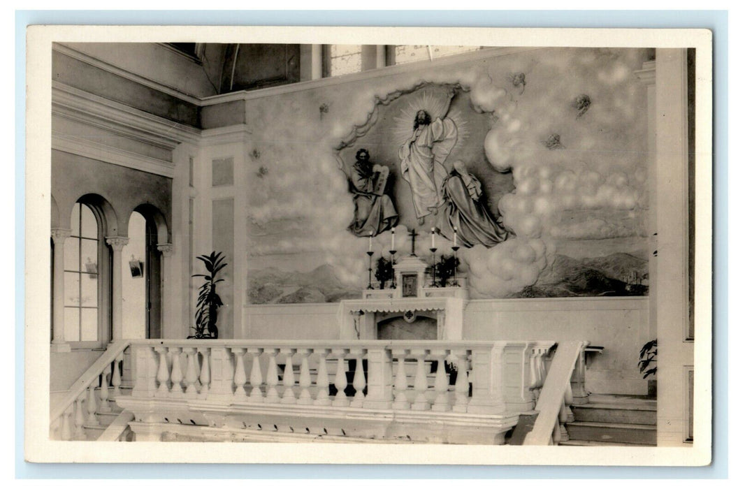 Altar of Transfiguration Franciscan Monastery Washington DC RPPC Photo Postcard