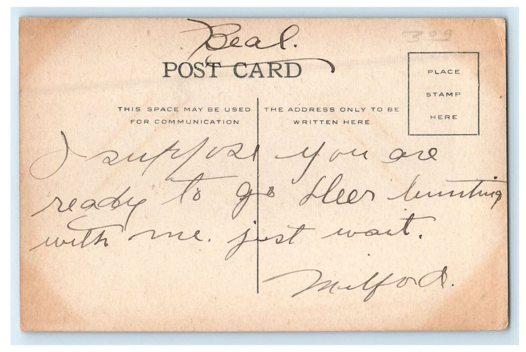 c1910s Government Dam on Mississippi River Lake Itasca Minnesota Posted Postcard